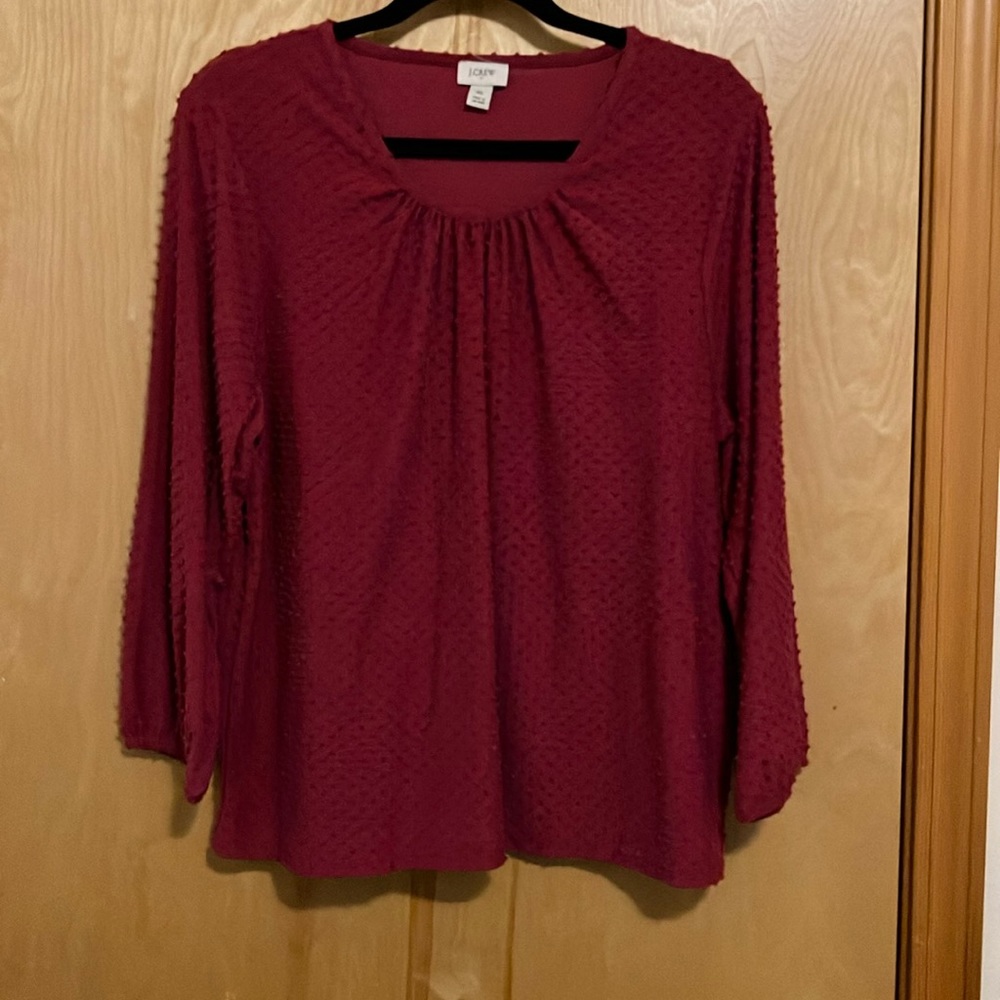 J. Crew polka-dot blouse (EUC)